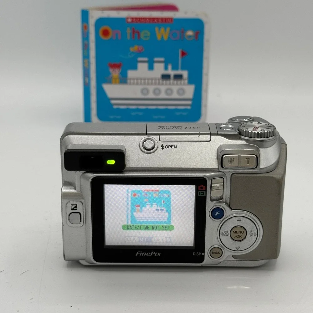 Fujifilm FinePix E550 Digital Camera Silver 6.3MP 4x Optical Zoom Fujinon Lens